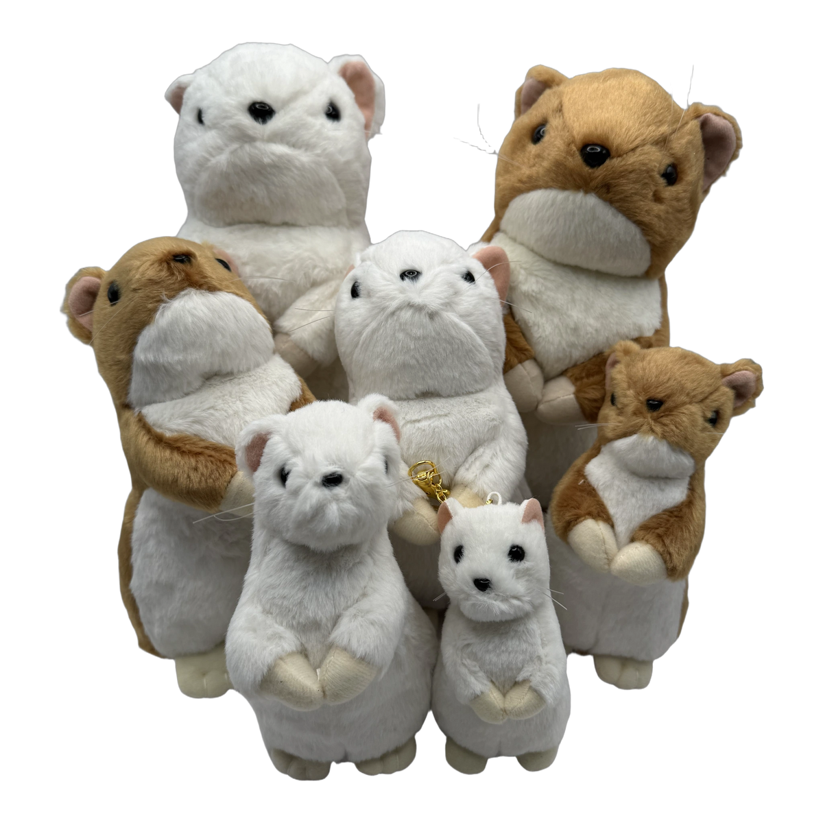 Ty Inc おこじょぬいぐるみ サイズ比較 S/M/2L/キーホルダー