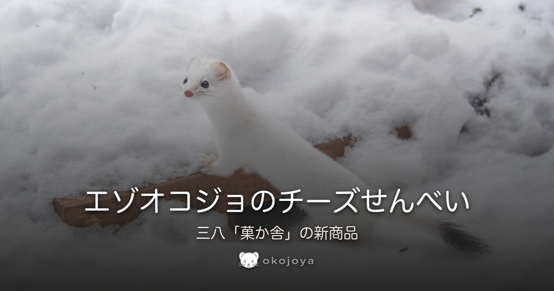 エゾオコジョのチーズせんべい