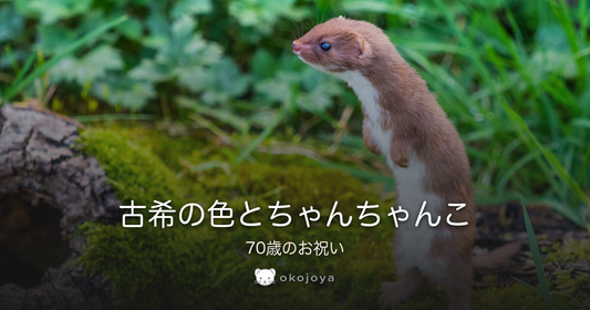 古希の色とちゃんちゃんこ