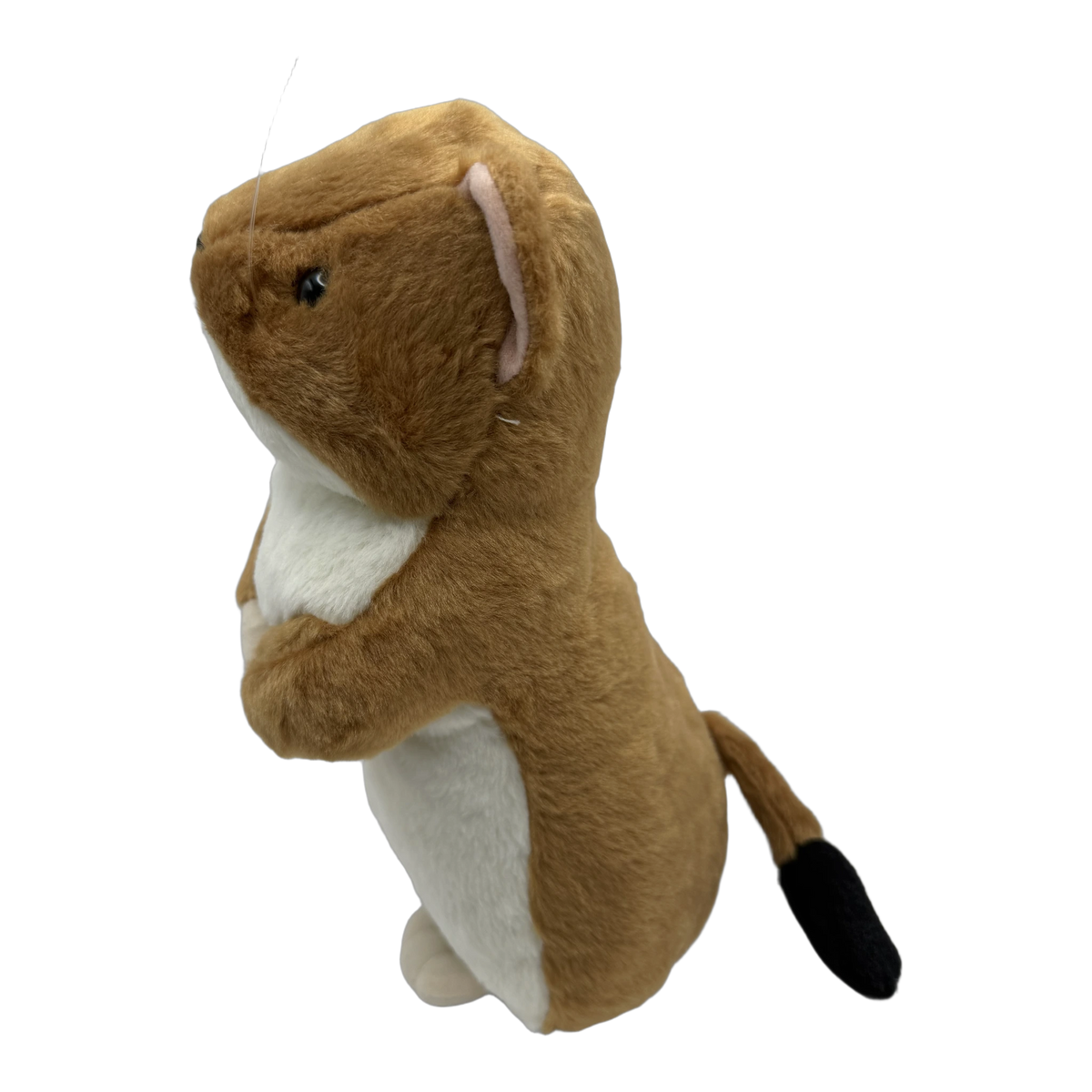 Ty Inc おこじょぬいぐるみ 2L 夏毛(茶) 側面