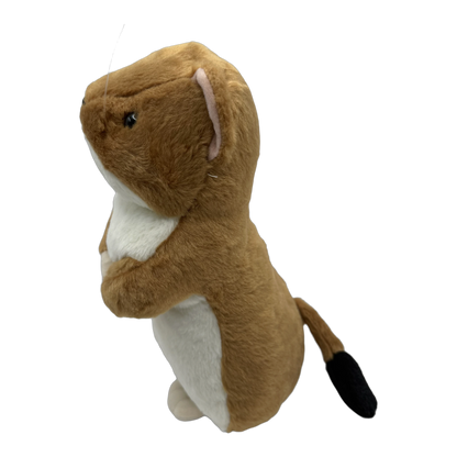 Ty Inc おこじょぬいぐるみ 2L 夏毛(茶) 側面