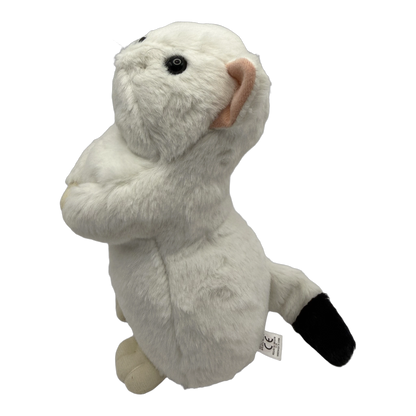 Ty Inc おこじょぬいぐるみ M 冬毛(白) 側面