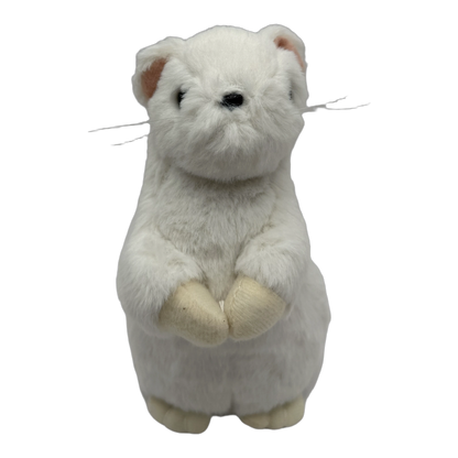 Ty Inc おこじょぬいぐるみ S 冬毛(白) 正面